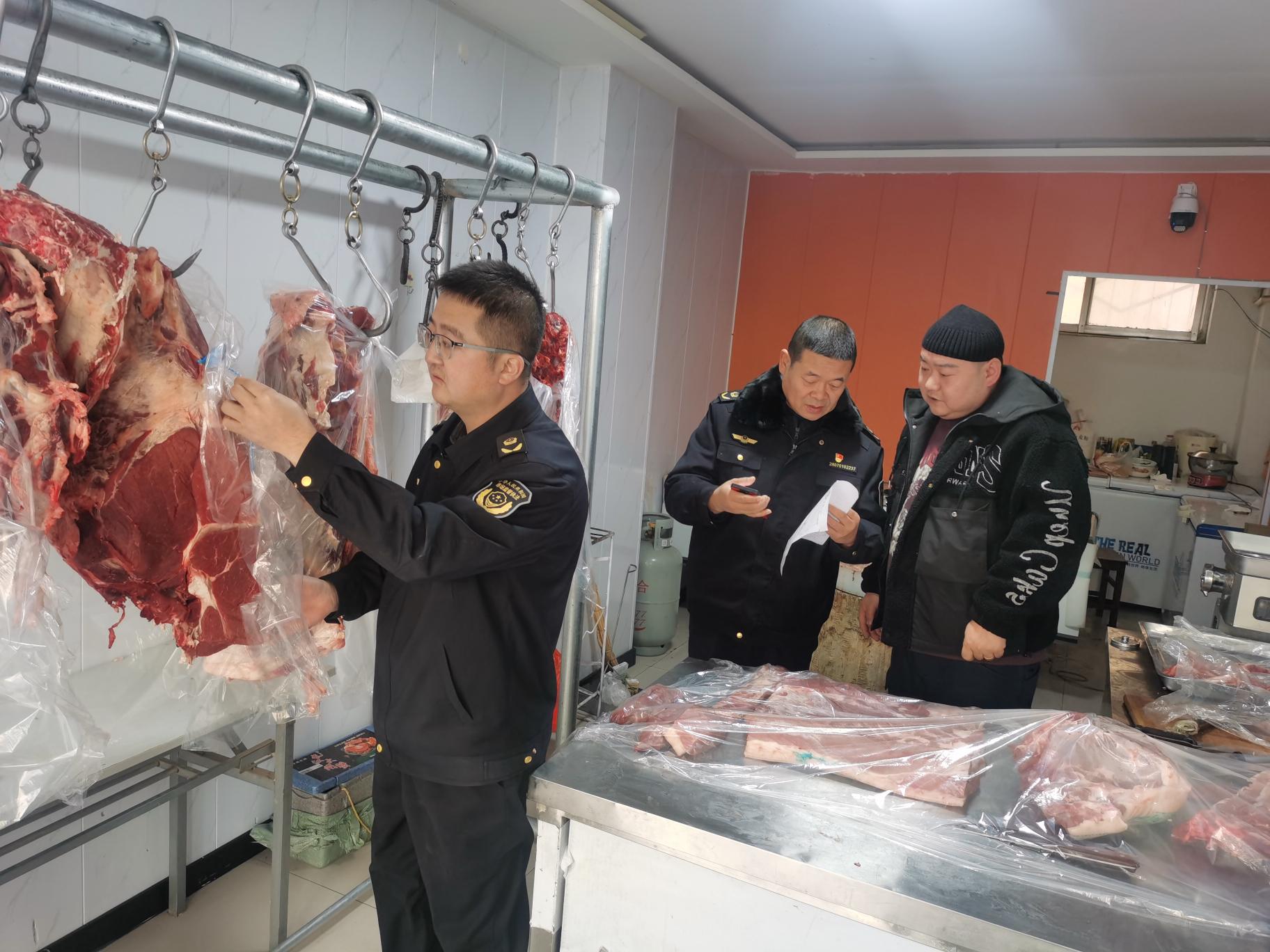 张掖市甘州区北街市场监督管理所开展肉及肉制品专项检查行动